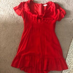 Red front tie dress from Bohme